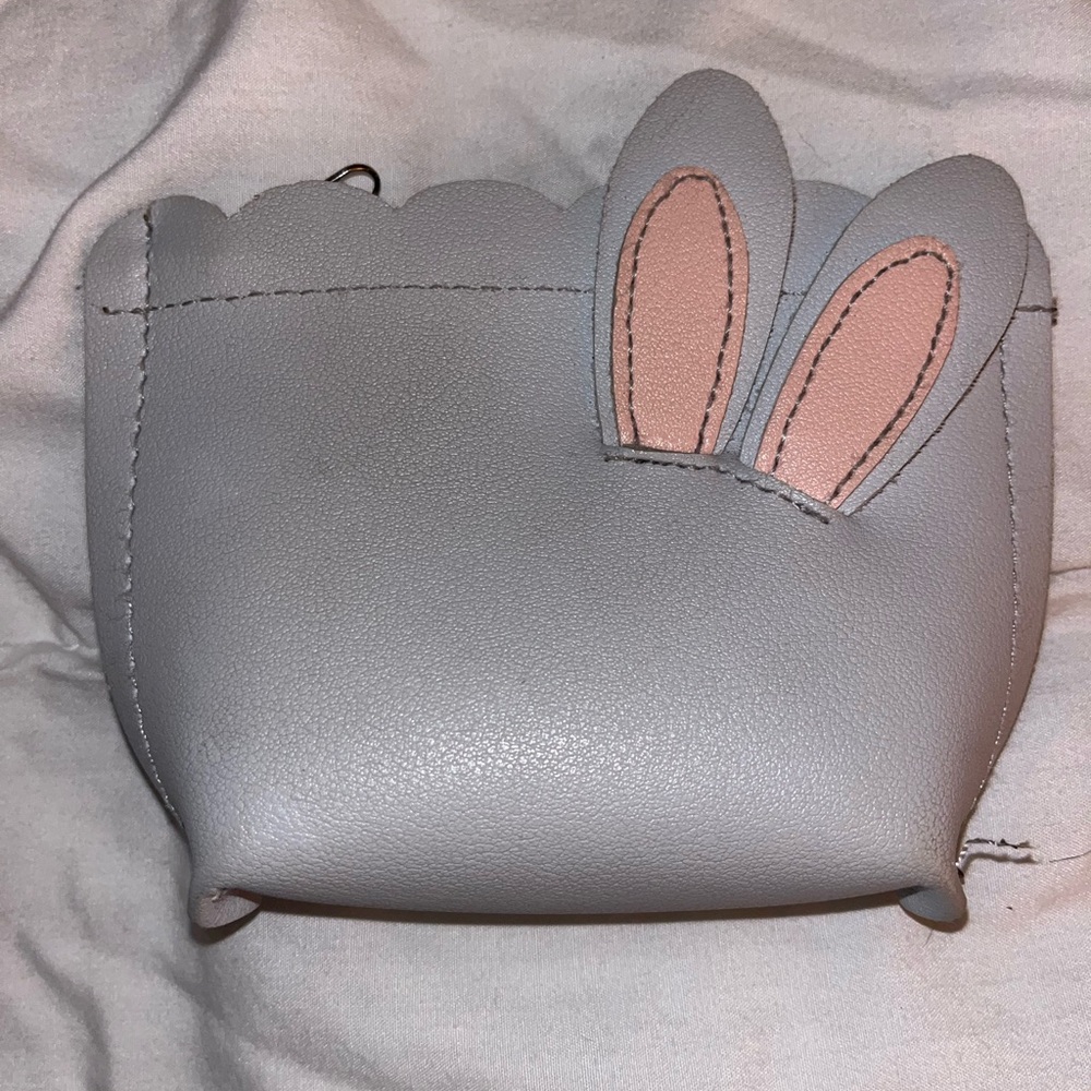 Gray Bunny Ears Women's Coin Purse